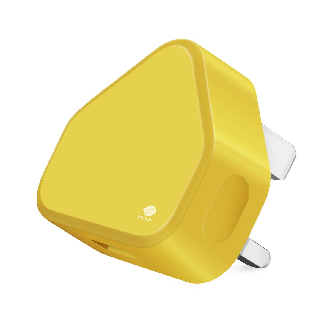 SLTX UK 3 Pin Plug USB Mains Charger Adapter, 1AMP 1000mAh Fast Speed Universal Travel Wall Charger for iPhone, iPad, iPod, Samsung Galaxy Tab, HTC, Tablet & USB Devices (Yellow)