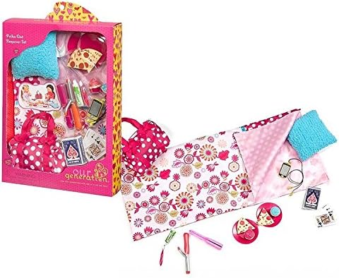 our generation polka dot sleepover set
