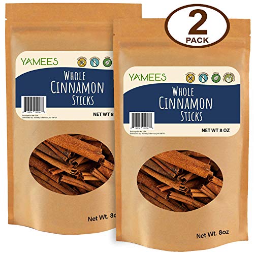 Yamees Cinnamon Sticks - 2 3/4" Length - 1 Pound (8 Oz Each) - 2 Pack of Cinnamon Sticks - Bulk Spices