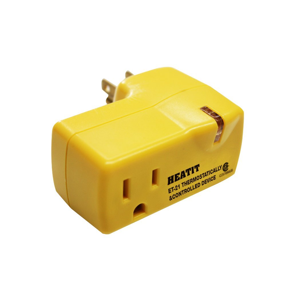 HEATIT ET-21 Freeze Thermostatically Controlled outlet On at 38F /Off at 50F: Beauty