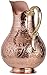 CopperBull Heavy Gauge 100% Pure Solid Hammered Copper Moscow Mule Water Pitcher, 70 fl. Oz (Engraved Copper)