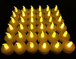 Flameless LED Tea Light Candles, Vivii Battery-powered Unscented LED Tealight Candles, Fake Candles, Tealights (36 Pack)