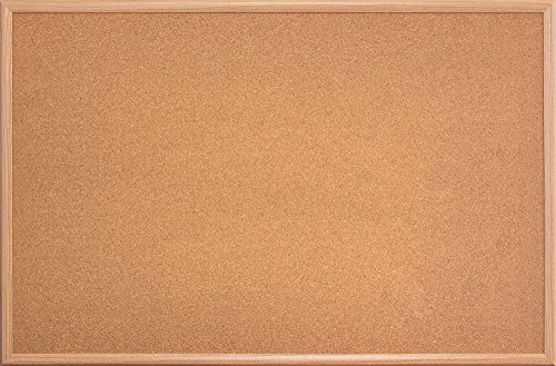 Board Dudes 23" x 35" Wood Style Frame Cork Board (CXM86) - Thumbnail 2