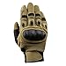 TACVASEN Men's Tactical Shooting Rubber Hard Knuckle Full Finger Combat Motorcycle Gloves