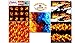 Craftopia's Fire / Flames Printed Pattern Self Adhesive Craft Vinyl Sheets | 4+1 Assorted Vinyl Pack for Cricut, Silhouette Cameo, Craft Cutters, Printers, Letters, Decals, Stickers
