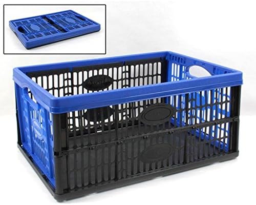 Tontarelli Caja Plegable de plástico 27 x 53 x 37 cm 45 L Color Azul: Amazon.es: Hogar