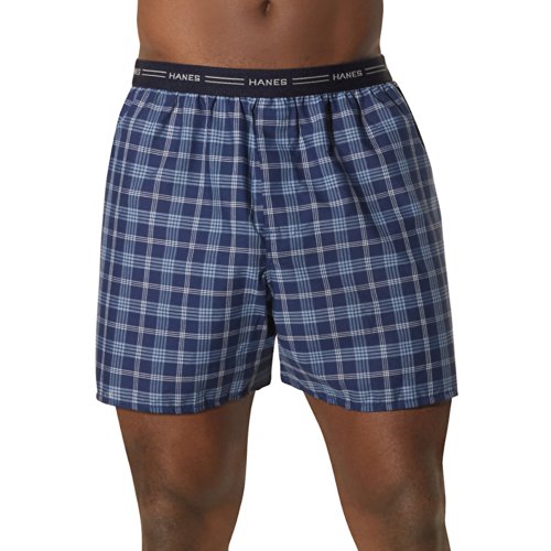 Hanes Men's Tagless Boxer with Exposed Waistband Multipack, Assorted