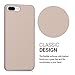 kwmobile Case Compatible with Apple iPhone 7 Plus / 8 Plus - Soft Durable Shockproof PU Leather Smartphone Cover - Beige