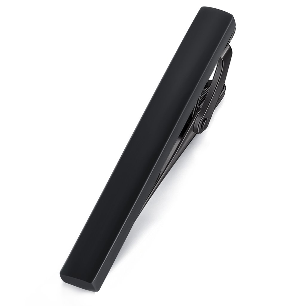 HONEY BEAR 1.57inch Mens/Boys Skinny Tie clip Bar for Narrow Tie, Business Wedding Gift 4cm