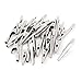 uxcell 25 Pcs Silver Tone Metal Alligator Clip Crocodile Clamps
