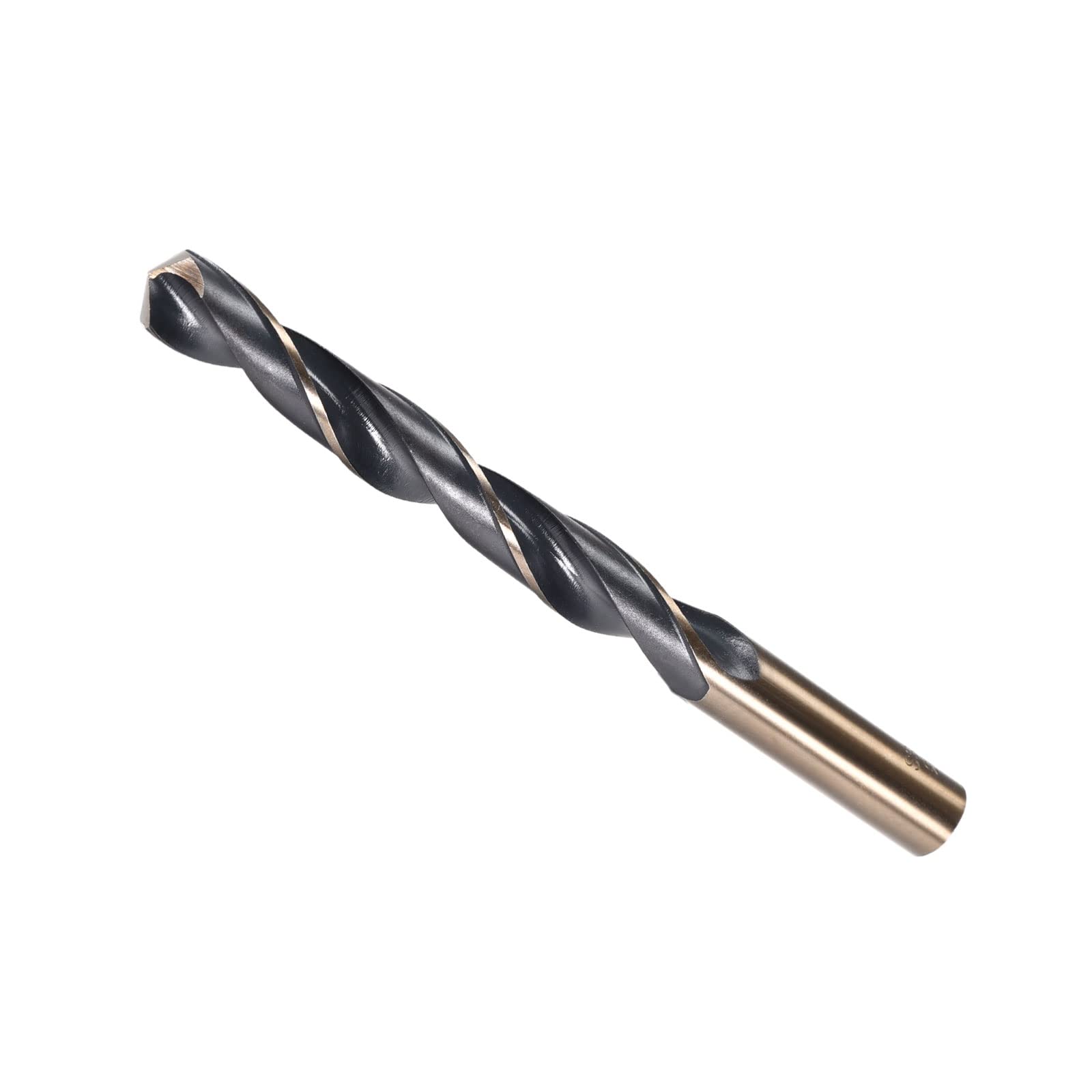 CoCud Twist Drill Bits, 13mm Cutting Edge, Titanium & Nitride Coated High Speed Steel 4341 Round Shank - (Applications: for Stainless Steel Drilling Machine), 1-Piece