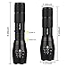 Akaho Tactical Flashlight, LED Handheld Flashlight Portable Outdoor Water Resistant Torch Ultra Bright with Adjustable Focus and 5 Light Modes(2 pack)