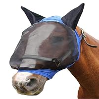 BTLIFE Care Master Quiet Ride Standard Horse Fly Mask with Ears