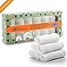 Baby Washcloths, Ricdecor 6 Pack Extra Soft Baby Muslin Washcloths and Towels Organic Cotton and Dye Free Baby Wipes Perfect for Baby’s Sensitive Skin – Great Baby Shower Gift (White 10”×10”)