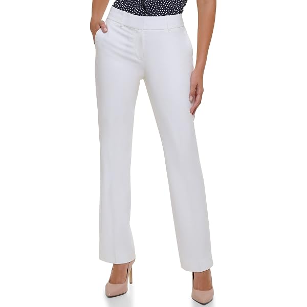 ivory dress pants for women Tommy Hilfiger Womens Women's, Sutton Dress Pants-Business Casual Outfits  for Suit Pants, Ivory, 16 US at Amazon Women's Clothing store