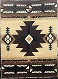 Southwest Native American Area Rug Berber Design #C318 (5ftx7ft)
