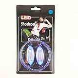 LED Shoelaces Light Up Shoe Laces with 3 Modes,KANGVO Flash Shoestrings for Party Hip-hop Dancing Cycling Hiking (Blue)