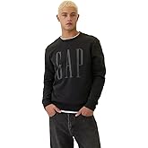 GAP mens Logo Fleece Crew Sweatshirt