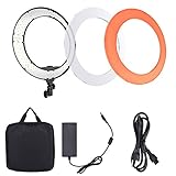 Andoer HD-18D 18 inch Studio Ring Light 55W 5600K Color Temperature Dimmable LED Video Light Lamp Built-in 252pcs SMD LEDs Digital Photographic Lighting CRI 95+
