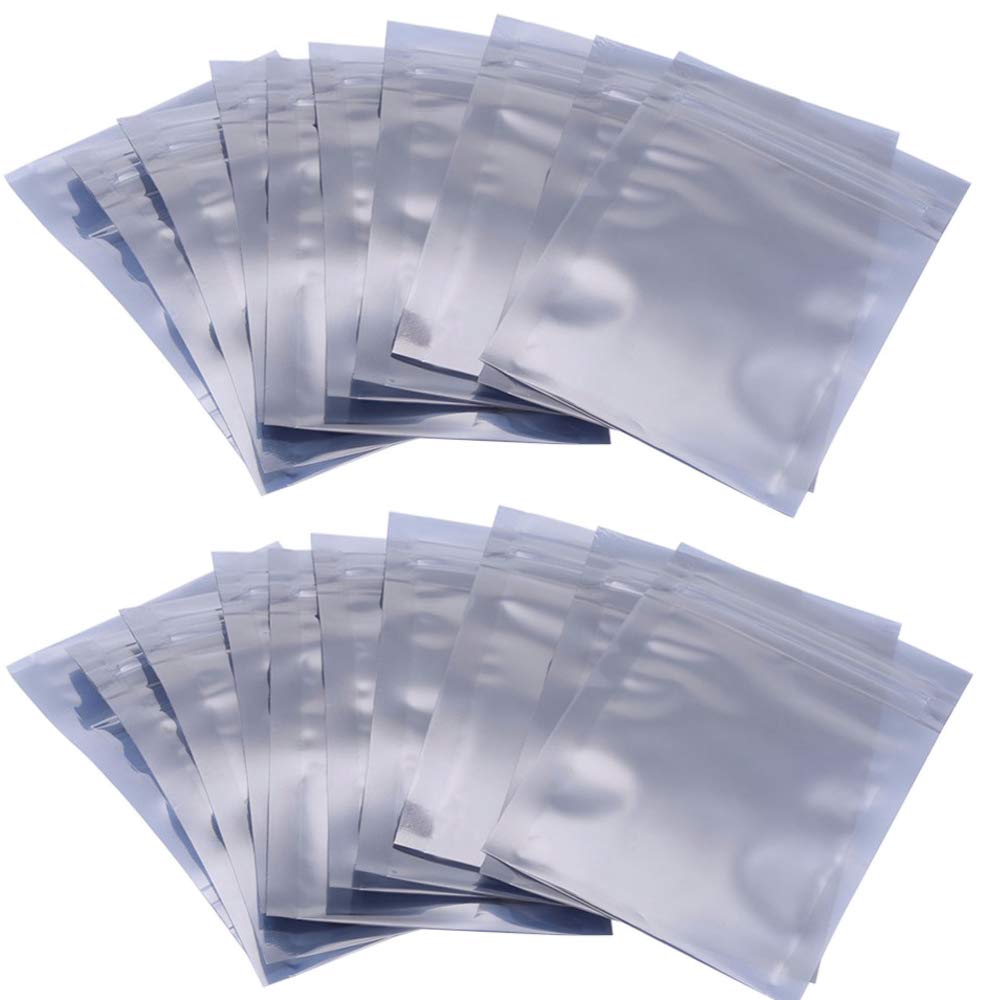 SUNFUA 100 Pcs Translucence Anti Static Bags Shielding Bag for Motherboard Electronics Components SSD HDD and Electronic Device(Size 100 * 150 mm)