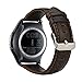 iBazal Gear S2 Classic Leather Band, Vintage Series Gear S2 Classic Band Replacement Genuine Leather Strap Compatible for Samsung Galaxy Watch 42mm/Gear Sport/Gear S2 Classic SM-R732/R735- Coffee