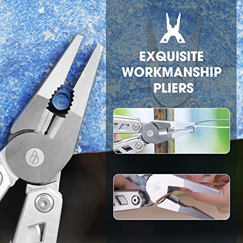 BIBURY Multitool Pliers, 21in1 MultiPurpose Pocket Knife Pliers Kit