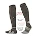 MudGear Compression Socks for Trail Running, Recovery, Travel, and Outdoor Adventures – Graduated, Durable, Sweat-Resistant, Boot Height, Large, Gray/Black