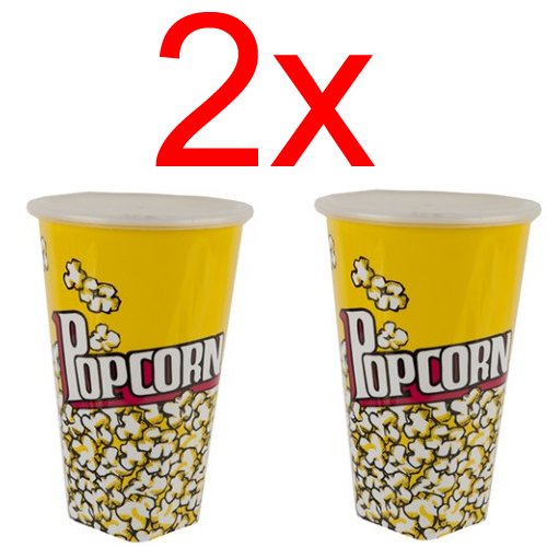Buy 2 X Tall Popcorn Storage Bucket with LID Box Design Party