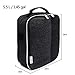 Lunch Bag KOSOX Original Thermal Insulated Oxford Lunch Box, Waterproof Cooler Tote for Women Men Diet Management Travel Picnic School (Black Gray)