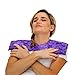 Nature Creation Reusable Microwave Heat Pad - Microwave Heating Pad for Neck, Shoulders & Upper Back, Cold Compress & Hot Pack, Heat Pack Warming Pad, Microwavable Heating Pads, Purple Flowers 1 Pack