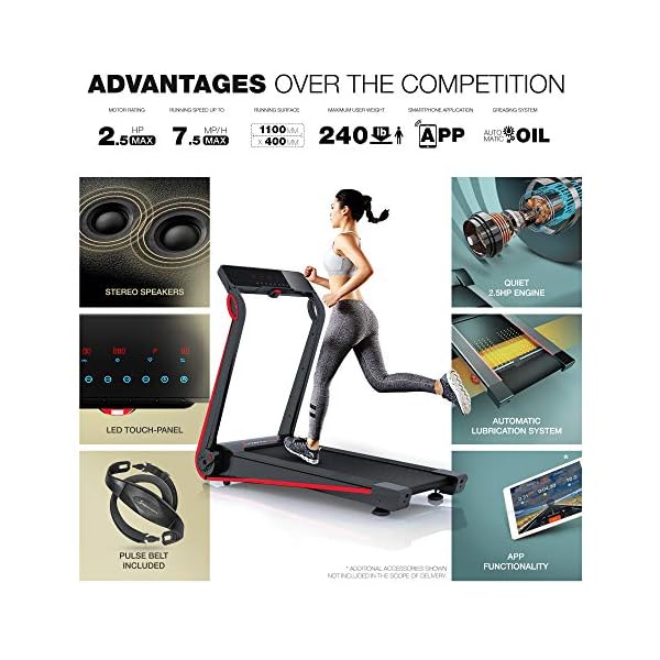 sportstech folding treadmill