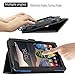 INFILAND Tab 3 Essential Case, Folio Premium PU Leather Stand Cover for Tab 3 Essential 7.0 7-Inch Tablet 2016 Release Only, Black