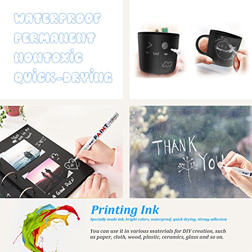 image for CHUIR 3-Pack Tire Paint Pen, Permanent Waterproof Ink Tyre Marker for 