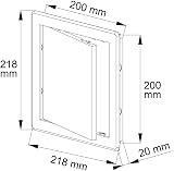 Awenta 200 x 200 mm Plastic Access Panel White Flush Door view 5