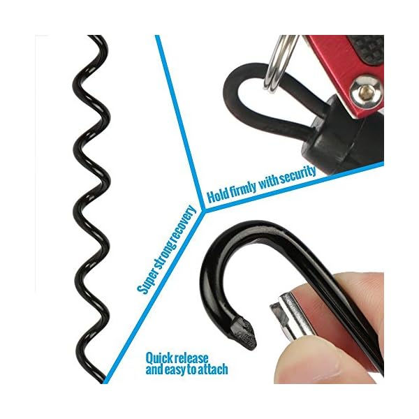 Shelure-Black-Fishing-Lanyard-Accessories-Plastic-Retractable-Coiled-Tether-with-Carabiner-for-Pliers-Lip-Grips-Tackle-Fish-Tools-Pack-of-8