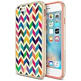 Maxboost Vibrance Designer Series Protective Soft-Interior Scratch Protection Gold Border Hard Case for iPhone 6S