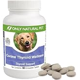 Only Natural Pet Canine Thyroid Wellness Supplment for Dogs - 90 Chewable Tablets
