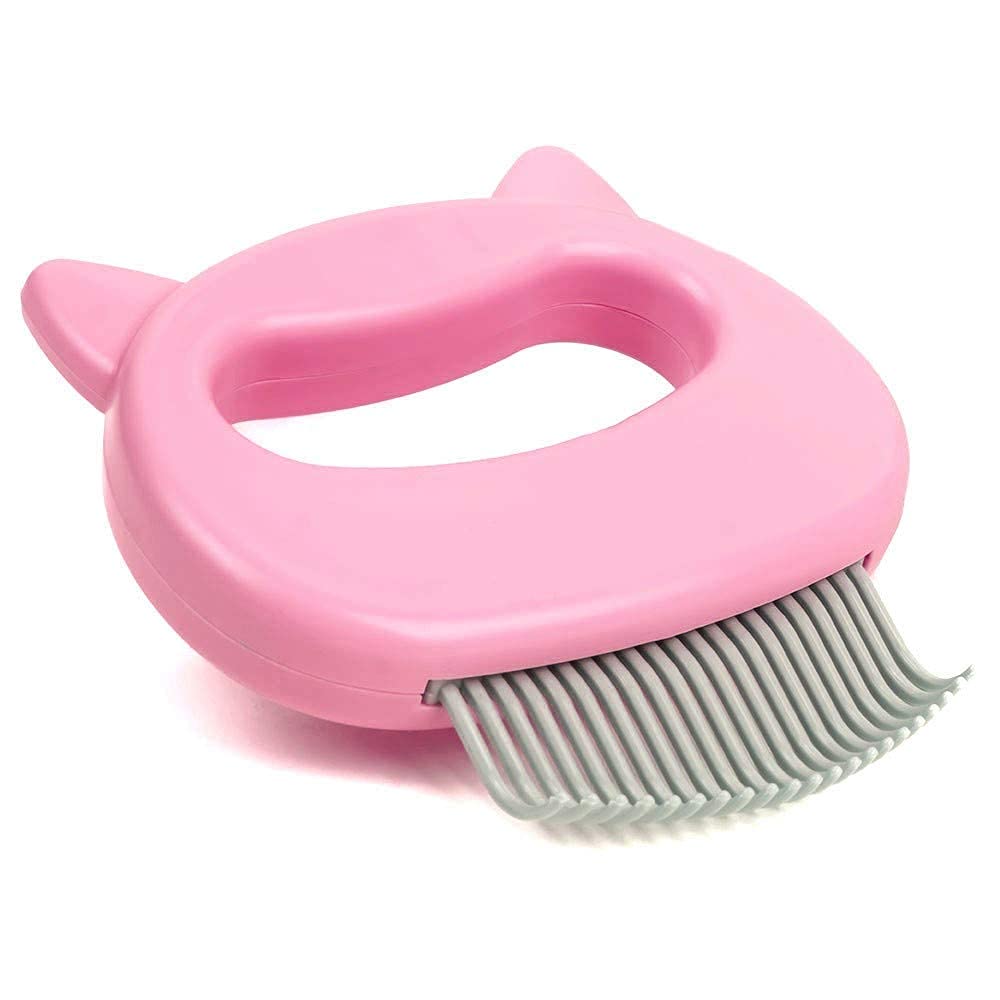 Photo 1 of Leo's Paw The Original Pet Hair Removal Massaging Shell Comb Soft Deshedding Brush Grooming and Shedding Matted Fur Remover Dematting tool for Long and Short Hair Cat Dog Puppy Bunny (Pink)