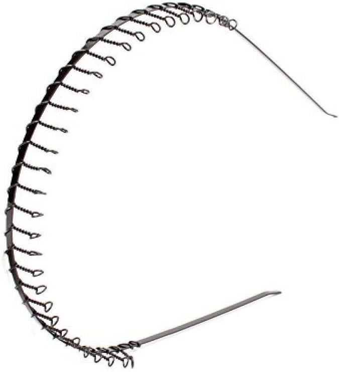 3Pcs Metal Toothed Comb Hairband Unisex Band Wave Hair Band Wire Headband
