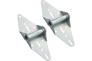 NIDAYE Heavy Duty 14 Gauge Steel #1 Garage Door Hinge with Galvanized Finish - Residential/Light Commercial Garage Door Replacement