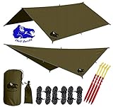 Chill Gorilla 10x10 Hammock Rain Fly Camping Tarp. Ripstop Nylon. 170