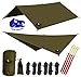 Chill Gorilla 10x10 Hammock Rain Fly Camping Tarp. Ripstop Nylon. 170