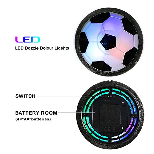 EpochAir Hover Soccer Ball for Boys Toys, Hover Football Disk Toy with LED Light and Foam Bumpers Indoor Outdoor , for 5 6 7 8 11 Year Old Boy Girl - Thumbnail 2