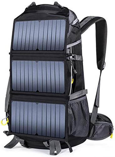 Solar Powered Backpack Solar Panel Mountaineering Bag With Usb Charging Port Daypack Anti Theft Waterproof For Cycling Trekking Emergency And Outdoor Sunny Bag