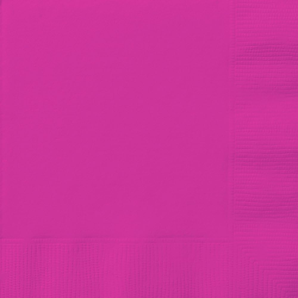 Unique Party 99182 Neon Pink Paper Napkins, Pack of 20 Amazon.co.uk