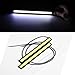 SEALIGHT 2-Piece Updated Waterproof Aluminum High Power 6000K Xenon Slim COB LED DRL Daylight Driving Daytime Running Light for All Vehicles with 12V Power (White)