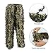 Upgrade Ghillie Suit Set, 3D Lifelike Super Lightweight Camouflage Clothing Outdoor Jungle Woodland Hunting for Youth and Adult
