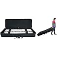 Rockville ROLLING BAG 88 Keyboard Case with Wheels, Trolley Handle, Large Pocket, Padded Protection, Water-Resistant, for Gigging Musicians