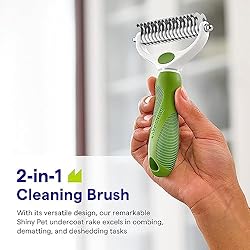 Undercoat Rake for Dogs & Cats - Double Sided Comb
