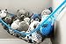 MiniOwls Toy Hammock Organizer - Toy Net Storage for Stuffies Space Saver. Corner Shelf to Display Collectible Toys. Ocean Bright Décor Accent. (Blue, X-Large)